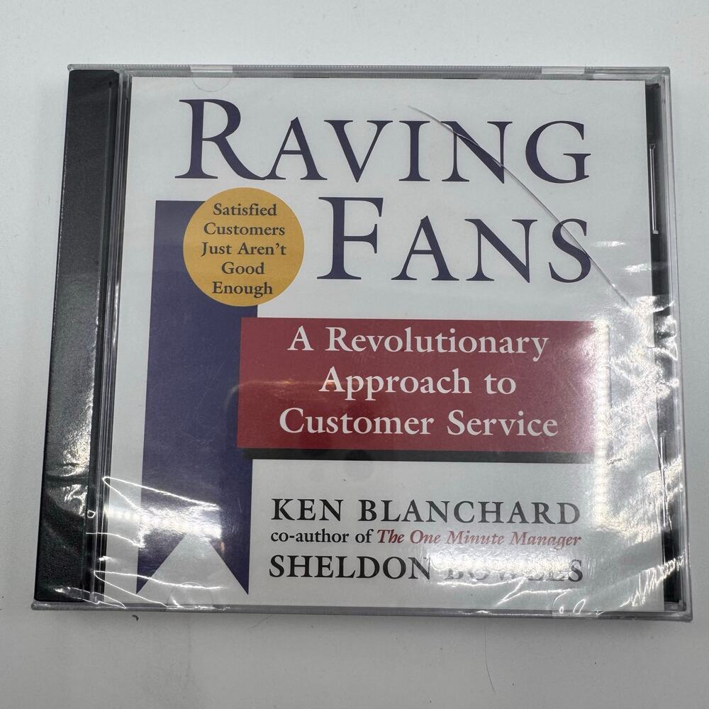 Raving Fans Audiobook CD Kenneth Blanchard Customer Service Business Mindset NEW